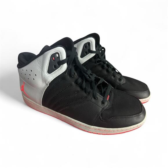 New (without box) Air Jordan 1 Flight 4 Black Lace Up Basketball Shoes SIZE 14